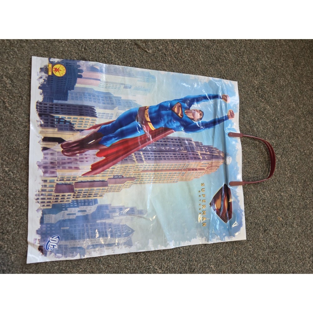 Nos Vintage Superman Man Of Steel Tick Or Treat Bag